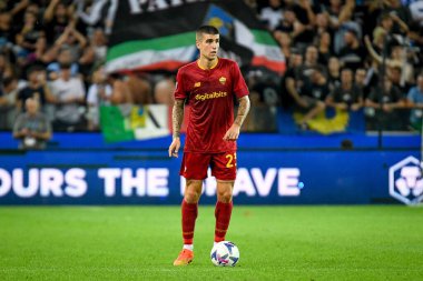 Roma 'nın Gianluca Mancini portresi İtalya' nın Udinese Calcio-AS Roma maçında Udine, İtalya 'daki Dacia Arena Stadyumu' nda, 4 Eylül 2022 - Fotoğraf: Ettore Griffoni