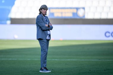 İtalya teknik direktörü Milena Bertolini, FIFA Dünya Kupası 2023 elemeleri sırasında İtalya 'nın Ferrara, İtalya' daki Paolo Mazza Stadyumu 'nda (portreler arşivi) İtalya - Ettore Griffoni