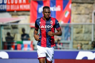 İtalya 'nın Bologna şehrindeki Renato dall' Ara Stadyumu 'nda oynanan Bologna FC - Bologna FC maçında çekilen Jhon Lucumi portresi - Fotoğraf: Ettore Griffoni