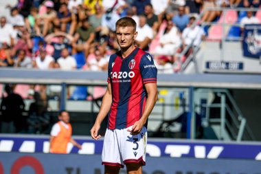Bologna 'nın Stefan Posch portresi İtalyan futbolu Serie A maçında Bologna FC - ACF Fiorentina (portreler arşivi) maçı Bologna, İtalya' da Renato dall 'Ara stadyumunda, 11 Eylül 2022 - Fotoğraf: Ettore Griffoni