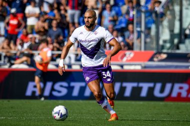 Fiorentina 'nın Sofyan Amrabat portresi İtalyan futbolu Serie A maçında Bologna FC - ACF Fiorentina (portreler arşivi) maçı Bologna, İtalya' da Renato dall 'Ara stadyumunda, 11 Eylül 2022 - Fotoğraf: Ettore Griffoni