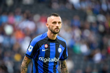 İtalya futbolu sırasındaki Marcelo Brozoviç portresi Serie A maçı sırasında Udinese Calcio vs Inter - FC Internazionale (portreler arşivi) Udine, İrlanda 'daki Dacia Arena stadyumunda, 18 Eylül 2022 - Fotoğraf: Ettore Griffoni