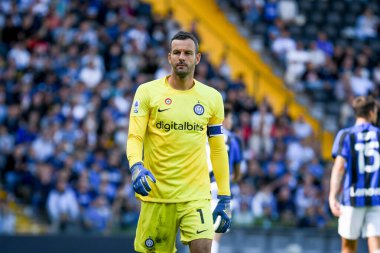 İtalya futbolu Serie A maçında Samir Handanoviç 'in portresi Udinese Calcio vs Inter - FC Internazionale (portreler arşivi) - Dacia Arena Stadyumu Udine, İrlanda, 18 Eylül 2022 - Fotoğraf: Ettore Griffoni