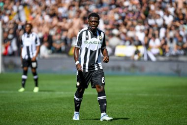 Udinese 'nin Jean-Victor Makengo portresi İtalyan futbolu serisi A maçında Udinese Calcio vs Inter - FC Internazionale (portreler arşivi) - Dacia Arena Stadyumu Udine, İrlanda, 18 Eylül 2022 - Fotoğraf: Ettore Griffoni