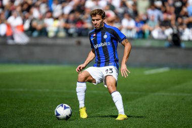 Inter 'in Nicolo Barella portresi İtalyan futbolu Serie A maçı sırasında Udinese Calcio vs Inter - FC Internazionale (portreler arşivi) - Dacia Arena Stadyumu Udine, İrlanda, 18 Eylül 2022 - Fotoğraf: Ettore Griffoni