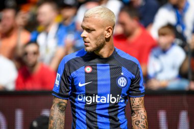 İtalya futbolu sırasındaki Federico Dimarco portresi Udinese Calcio vs Inter - FC Internazionale (portreler arşivi) - Dacia Arena Stadyumu Udine, İrlanda, 18 Eylül 2022 - Fotoğraf: Ettore Griffoni