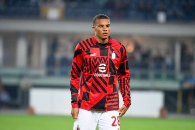 Milan 'ın İtalya futbolu Serie A maçında Malick Thiaw portresi Milano, İtalya' daki Marcantonio Bentegodi Stadyumu 'nda Hellas Verona FC' ye karşı (portreler) karşı, 16 Ekim 2022 - Fotoğraf: Ettore Griffoni