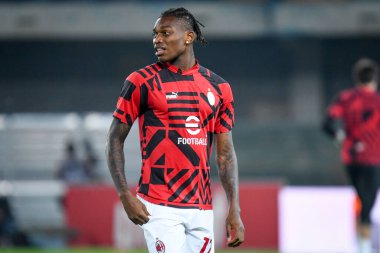 Milan 'ın Rafael Leao portresi İtalyan futbolu Serie A maçında Hellas Verona FC - AC Milan (portreler arşivi) maçı 16 Ekim 2022' de İtalya 'nın Milano kentinde Marcantonio Bentegodi Stadyumu' nda yapıldı.