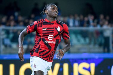 Milan 'ın Rafael Leao portresi İtalyan futbolu Serie A maçında Hellas Verona FC - AC Milan (portreler arşivi) maçı 16 Ekim 2022' de İtalya 'nın Milano kentinde Marcantonio Bentegodi Stadyumu' nda yapıldı.
