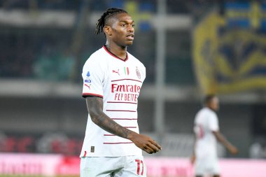 Milan 'ın Rafael Leao portresi İtalyan futbolu Serie A maçında Hellas Verona FC - AC Milan (portreler arşivi) maçı 16 Ekim 2022' de İtalya 'nın Milano kentinde Marcantonio Bentegodi Stadyumu' nda yapıldı.