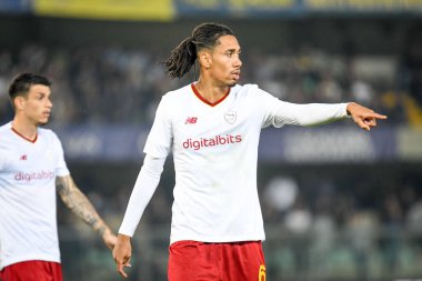 Roma 'nın Chris Smalling İtalyan futbol takımı Serie A' nın 31 Ekim 2022 'de İtalya' nın Verona kentindeki Marcantonio Bentegodi stadyumunda oynanan Hellas Verona FC - AS Roma (portreler) maçı sırasında portresi - Fotoğraf: Ettore Griffoni