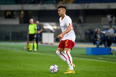 Roma 'nın Stephan El Shaarawy portresi İtalyan futbolu Serie A karşılaşmasında Hellas Verona FC ile AS Roma (portreler arşivi) arasında İtalya' nın Verona kentindeki Marcantonio Bentegodi stadyumunda 31 Ekim 2022 - Fotoğraf: Ettore Griffoni