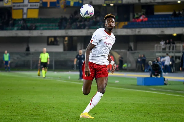 İtalyan futbol takımı Serie A 'nın 31 Ekim 2022' de İtalya 'nın Verona kentindeki Marcantonio Bentegodi Stadyumu' nda oynanan Hellas Verona FC - AS Roma (portreler) maçı sırasında Roma 'nın Tammy Abraham portresi görülüyor - Fotoğraf: Ettore Griffoni