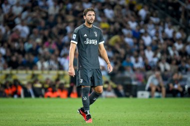 Juventus 'un Manuel Locatelli portresi İtalyan futbolu Serie A maçında Udinese Calcio, Juventus FC' ye karşı Friuli - Dacia Arena Stadyumu, 20 Ağustos 2023 - Fotoğraf: Ettore Griffoni