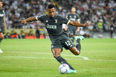 Juventus 'un Alex Sandro portresi İtalyan futbolu Serie A maçında Udinese Calcio, Juventus FC' ye karşı Friuli - Dacia Arena Stadyumu, 20 Ağustos 2023 - Fotoğraf: Ettore Griffoni