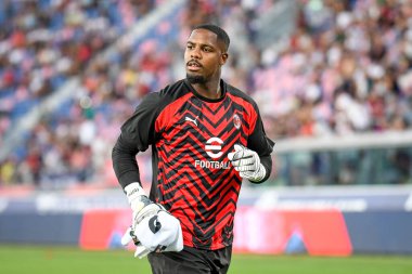 Milan 'ın Mike Maignan portresi İtalyan futbol takımı Serie A maçında Bologna FC Milan' a karşı Bologna Dall 'Ara Stadyumu' nda 21 Ağustos 2023 - Fotoğraf: Ettore Griffoni