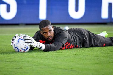 Milan 'ın Mike Maignan portresi İtalyan futbol takımı Serie A maçında Bologna FC Milan' a karşı Bologna Dall 'Ara Stadyumu' nda 21 Ağustos 2023 - Fotoğraf: Ettore Griffoni