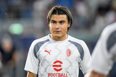 Milan 'ın Luka Romero portresi İtalyan futbolu Serie A karşılaşmasında Bologna FC Milan' a karşı Bologna Dall 'Ara Stadyumu' nda 21 Ağustos 2023 - Fotoğraf: Ettore Griffoni