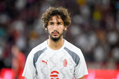 İtalyan futbol takımı Serie A maçında Milan 'ın Yacine Adli portresi Bologna FC - AC Milan maçı Bologna, İtalya' daki Renato Dall 'Ara stadyumunda, 21 Ağustos 2023 - Fotoğraf: Ettore Griffoni