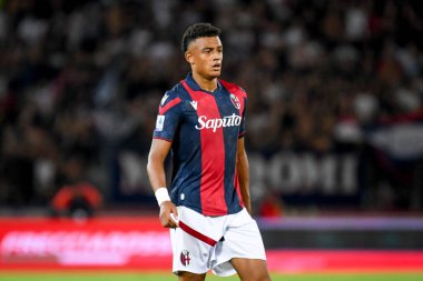 Bologna 'nın Dan Ndoye portresi İtalyan futbolu Serie A maçında Bologna FC ile AC Milan arasında İtalya' nın Bologna kentinde 21 Ağustos 2023 'te oynanan Renato Dall' Ara Stadyumu karşılaşmasında çekildi.