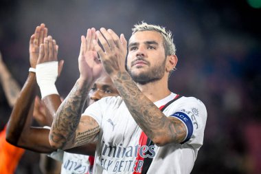 Milan 'ın Theo Hernandez portresi İtalyan futbol takımı Serie A maçında Bologna FC Milan' a karşı Bologna Dall 'Ara Stadyumu' nda 21 Ağustos 2023 - Fotoğraf: Ettore Griffoni