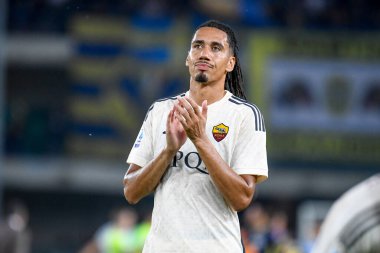 Roma 'nın Chris Smalling portresi İtalyan futbol takımı Serie A maçında Hellas Verona FC - AS Roma maçında Verona, İtalya' daki Marcantonio Bentegodi stadyumunda, 26 Ağustos 2023 - Fotoğraf: Ettore Griffoni