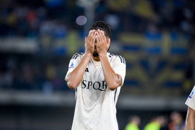 Roma 'nın Chris Smalling portresi, İtalya' nın Verona kentindeki Marcantonio Bentegodi Stadyumu 'nda oynanan Hellas Verona FC - 26 Ağustos 2023 - Fotoğraf: Ettore Griffoni