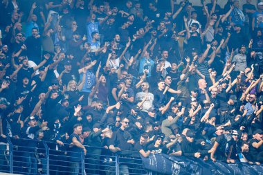 Napoli supporters during Italian soccer Serie A match Hellas Verona FC vs SSC Napoli at the Marcantonio Bentegodi stadium in Verona, Italy, October 21, 2023 - Credit: Ettore Griffoni clipart