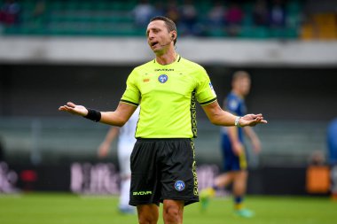 İtalyan futbolu Serie A maçında Rosario Abisso 'nun portresi, 21 Ekim 2023' te İtalya 'nın Verona kentinde bulunan Marcantonio Bentegodi Stadyumu' nda Hellas Verona FC 'ye karşı SSC Napoli (portre arşivleri) maçında çekildi.