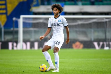 Napoli 'nin Jens Cajuste portresi İtalyan futbolu Serie A maçında Hellas Verona FC ile SSC Napoli (portre arşivleri) maçı sırasında İtalya' nın Verona şehrindeki Marcantonio Bentegodi stadyumunda, 21 Ekim 2023 - Fotoğraf: Ettore Griffoni