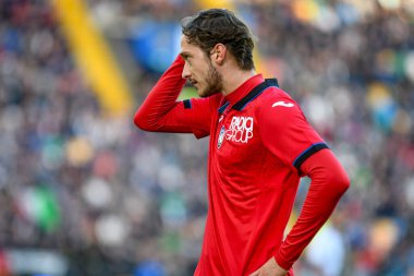 İtalyan futbolu Serie A maçında Atalanta 'nın Aleksey Miranchuk portresi Udinese Calcio' ya karşı Atalanta BC maçı Udine, İtalya 'da Dacia Arena Stadyumu' nda 12 Kasım 2023