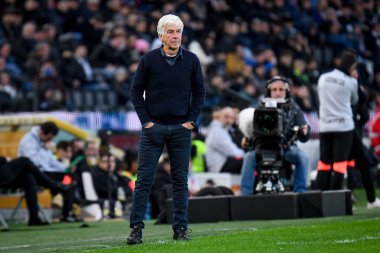 Atalanta 'nın Teknik Direktörü Gian Piero Gasperini, İtalya Serie A maçında Udinese Calcio ile Atalanta BC' nin Udine, İtalya 'daki Dacia Arena Stadyumu maçında yaptığı jestleri şöyle anlatıyor: Ettore Griffoni