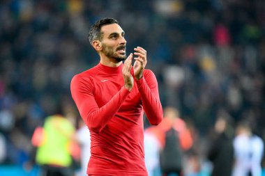 Atalanta 'nın Davide Zappacosta portresi İtalya futbol takımı Serie A maçında Udinese Calcio ile Atalanta BC' nin Udine, İtalya 'daki Dacia Arena stadyumunda karşılaşmasını karşıladı.