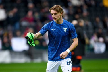 Lazio 'nun Nicolo' Rovella portresi İtalyan futbolu Serie A maçında Udinese Calcio, Friuli-Dacia Arena stadyumunda SS Lazio 'ya karşı, 7 Ocak 2024 - Fotoğraf: Ettore Griffoni
