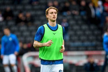 Lazio 'nun Nicolo' Rovella portresi İtalyan futbolu Serie A maçında Udinese Calcio, Friuli-Dacia Arena stadyumunda SS Lazio 'ya karşı, 7 Ocak 2024 - Fotoğraf: Ettore Griffoni