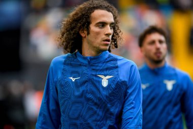 Lazio 'dan Matteo Elias Kenzo Guendouzi Olie' nin İtalyan futbol takımı Serie A maçındaki portresi Udinese Calcio, Friuli-Dacia Arena Stadyumu 'nda SS Lazio' ya karşı, 7 Ocak 2024 - Fotoğraf: Ettore Griffoni