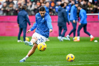 Lazio 'nun İtalya futbolu Serie A maçında çekilen Mattia Zaccagni portresi Udinese Calcio' ya karşı Friuli - Dacia Arena Stadyumu, 07 Ocak 2024 - Fotoğraf: Ettore Griffoni