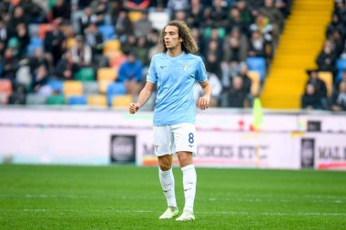 Lazio 'dan Matteo Elias Kenzo Guendouzi Olie' nin İtalyan futbol takımı Serie A maçındaki portresi Udinese Calcio, Friuli-Dacia Arena Stadyumu 'nda SS Lazio' ya karşı, 7 Ocak 2024 - Fotoğraf: Ettore Griffoni