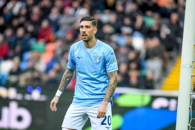 Lazio 'nun İtalya futbolu Serie A maçında çekilen Mattia Zaccagni portresi Udinese Calcio' ya karşı Friuli - Dacia Arena Stadyumu, 07 Ocak 2024 - Fotoğraf: Ettore Griffoni