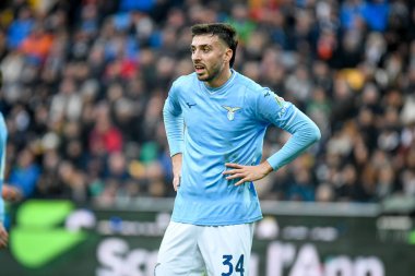 Lazio 'nun Mario Gila Fuentes portresi İtalyan futbolu Serie A maçında Udinese Calcio, Friuli-Dacia Arena stadyumunda SS Lazio' ya karşı, 7 Ocak 2024 - Fotoğraf: Ettore Griffoni