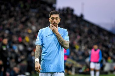 Lazio 'nun İtalya futbolu Serie A maçında çekilen Mattia Zaccagni portresi Udinese Calcio' ya karşı Friuli - Dacia Arena Stadyumu, 07 Ocak 2024 - Fotoğraf: Ettore Griffoni