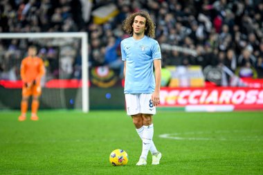 Lazio 'dan Matteo Elias Kenzo Guendouzi Olie' nin İtalyan futbol takımı Serie A maçındaki portresi Udinese Calcio, Friuli-Dacia Arena Stadyumu 'nda SS Lazio' ya karşı, 7 Ocak 2024 - Fotoğraf: Ettore Griffoni