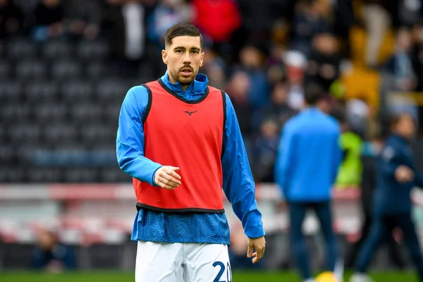 Lazio 'nun İtalya futbolu Serie A maçında çekilen Mattia Zaccagni portresi Udinese Calcio' ya karşı Friuli - Dacia Arena Stadyumu, 07 Ocak 2024 - Fotoğraf: Ettore Griffoni