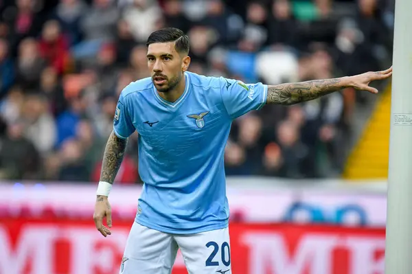 Lazio 'nun İtalya futbolu Serie A maçında çekilen Mattia Zaccagni portresi Udinese Calcio' ya karşı Friuli - Dacia Arena Stadyumu, 07 Ocak 2024 - Fotoğraf: Ettore Griffoni