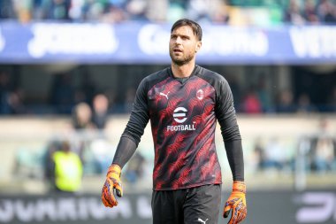 Milan 'ın Marco Sportiello portresi İtalyan futbolu serisi A maçında Hellas Verona FC Milan' a karşı Marcantonio Bentegodi Stadyumu 'nda 17 Mart 2024 - Fotoğraf: Ettore Griffoni