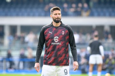 Milan 'ın Olivier Giroud portresi İtalyan futbolu Serie A maçında Hellas Verona FC Milan' a karşı Verona, İtalya 'daki Marcantonio Bentegodi Stadyumu' nda 17 Mart 2024 - Fotoğraf: Ettore Griffoni