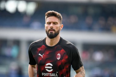 Milan 'ın Olivier Giroud portresi İtalyan futbolu Serie A maçında Hellas Verona FC Milan' a karşı Verona, İtalya 'daki Marcantonio Bentegodi Stadyumu' nda 17 Mart 2024 - Fotoğraf: Ettore Griffoni
