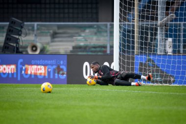 Milan 'ın Mike Maignan portresi İtalyan futbolu serisi A maçında Hellas Verona FC Milan' a karşı Marcantonio Bentegodi Stadyumu 'nda 17 Mart 2024 - Fotoğraf: Ettore Griffoni