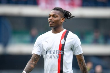 Milan 'ın Rafael Leao portresi İtalyan futbolu Serie A maçında Hellas Verona FC Milan' a karşı Verona, İtalya 'daki Marcantonio Bentegodi Stadyumu' nda 17 Mart 2024 - Fotoğraf: Ettore Griffoni