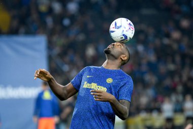 İtalya Futbol Serisi A maçında Inter 'in Marcus Thuram portresi Udinese Calcio vs Inter - FC Internazionale at the Friuli - Dacia Arena stadyumu, Udine, İtalya, 08 Nisan 2024 - Fotoğraf: Ettore Griffoni